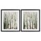 Stupell Industries Organic Birch Forest Trees 2pc Framed Print Under Glass Set, design by Luna Mavis